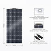 High efficiency ETFE Solar Panels 100W Flexible Solar Panel For Boats Roof With Cables