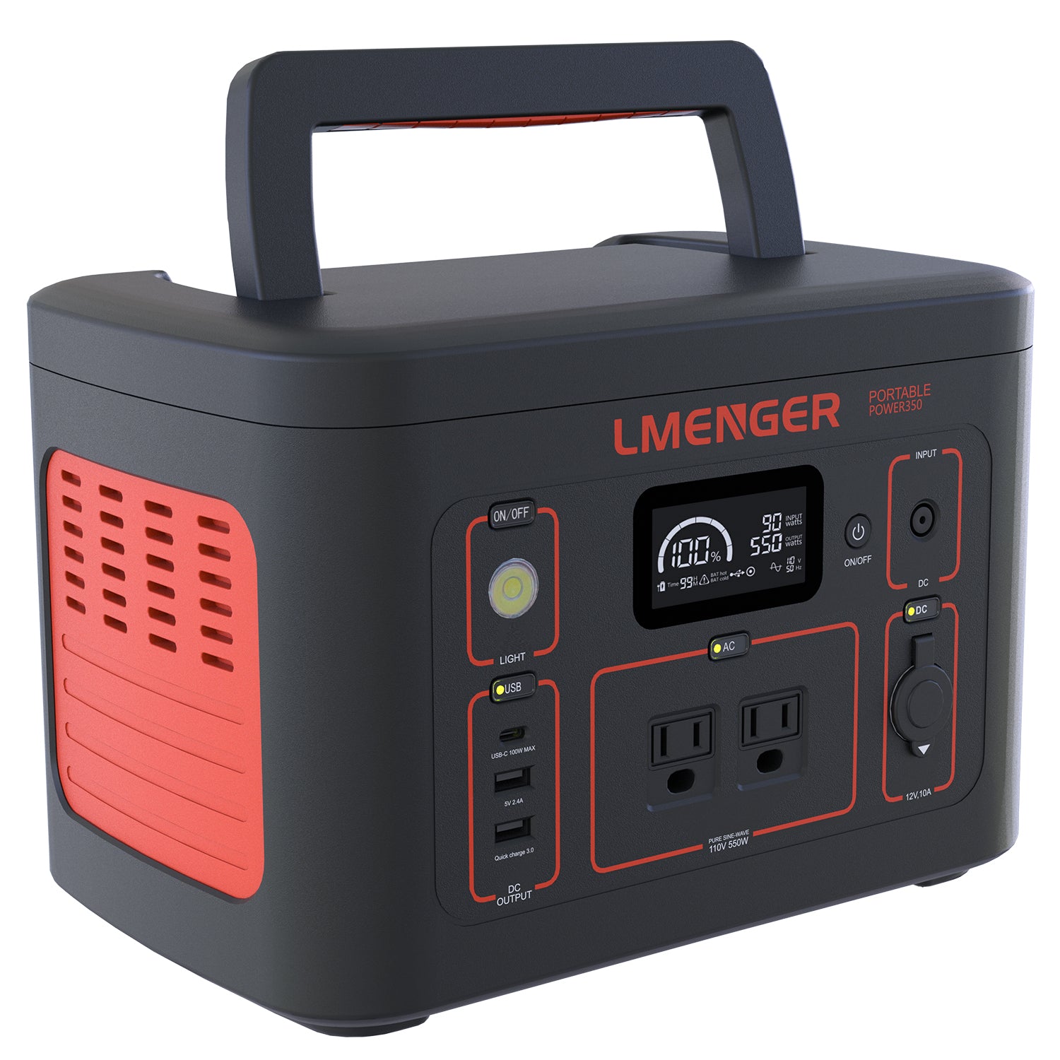 LMENGER K3 Portable Power Station 550W/326Wh