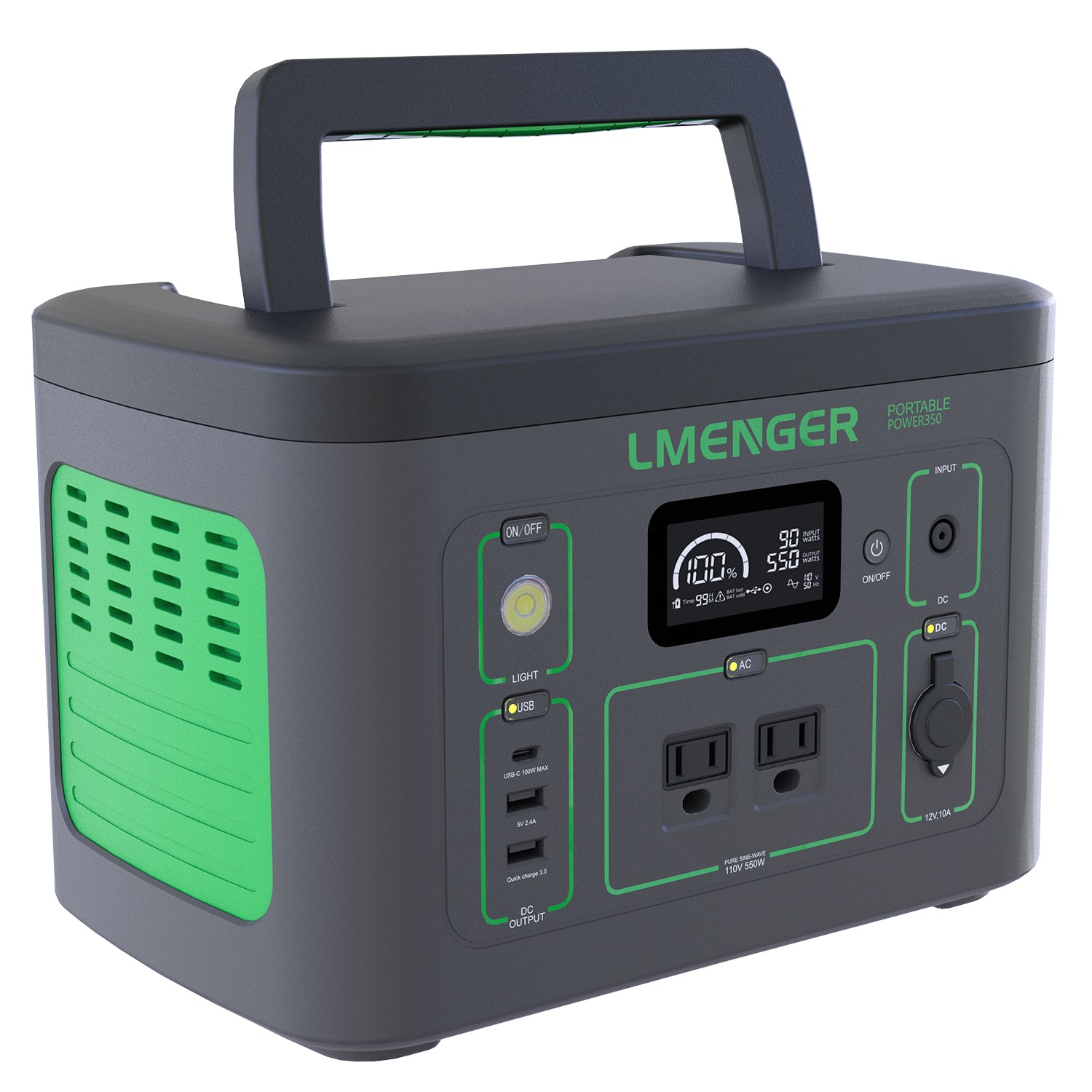 LMENGER X3 Portable Power Station 550W/326Wh