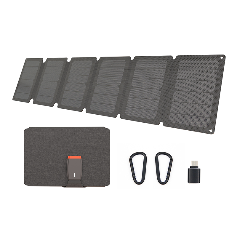 LMENGER 56W Portable SunPower Solar Panel, Foldable Solar Charger, IP65 Waterproof, Compatible with iPhone, iPad, Samsung Galaxy for Outdoor Activities