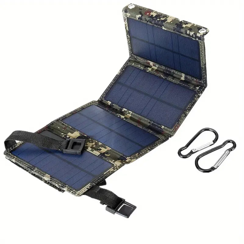 Waterproof 20W Solar Panels Portable Foldable Dual 5V USB Solar Panel Charger Power Bank For Phone Battery